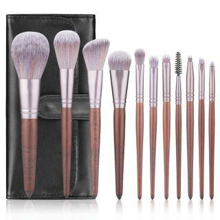 Set Of 11: Makeup Brush / Case