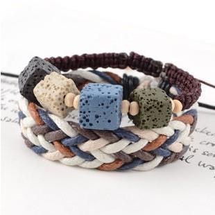 Woven Stone Bracelet