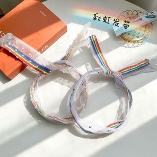 Rainbow Mesh Wired Headband