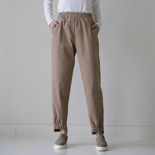 Waistband Corduroy Jogger Pants