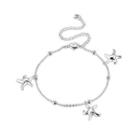 Fashion Simple Starfish Anklet Silver - One Size