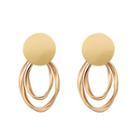 Twisted Alloy Hoop Earring Gold - One Size