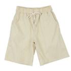 Plus Size Drawstring-waist Linen-blend Shorts