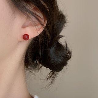 Sterling Silver Bead Stud Earring (various Designs)