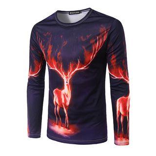 Dear Print Long Sleeve T-shirt