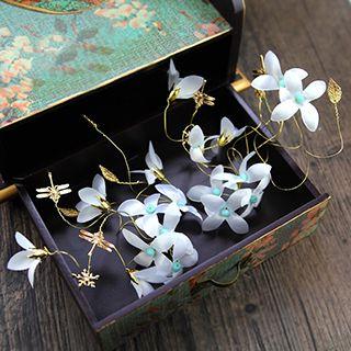 Set Of 2: Floral Hair Clip