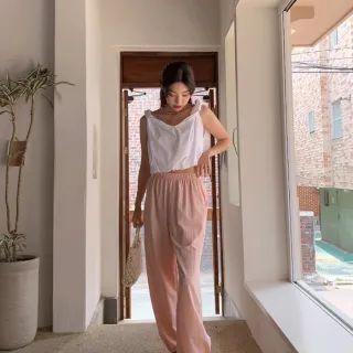 Twisted-strap Blouson Top