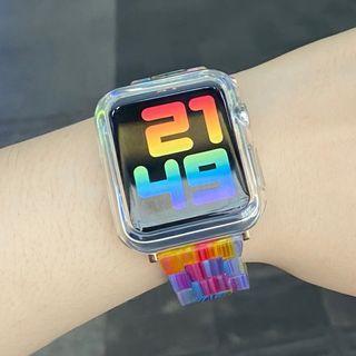 Rainbow Transparent Apple Watch Strap