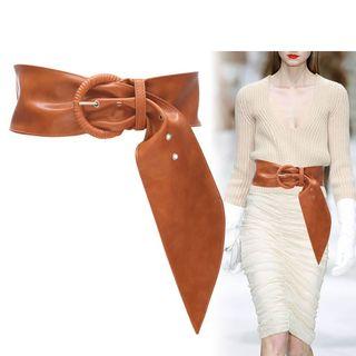 Faux-leather Waist Belt