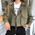 Duo-pocket Buttoned Jacket