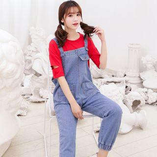 Gathered Cuff Dungaree