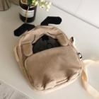 Dog Corduroy Crossbody Bag Brown - One Size