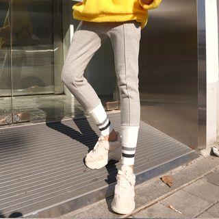 Seam-trim Rib-panel Sweatpants