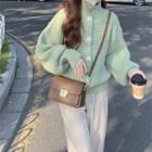 Turtleneck Cardigan / Pants