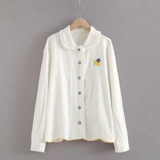 Lion Embroidered Shirt