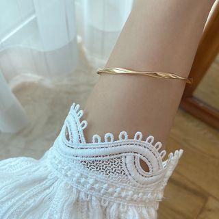 Twisted Alloy Bangle 1 Piece - As Shown In Figure - One Size