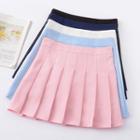High Waist A-line Pleated Skirt
