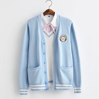 Penguin Embroidered Cardigan