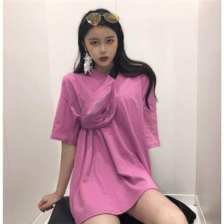 Short-sleeve T-shirt With Waist Bag