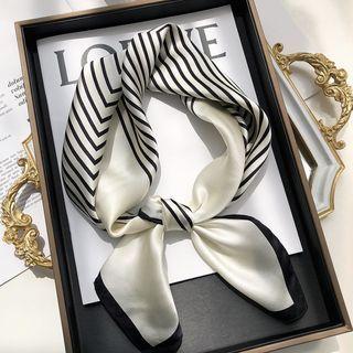 Striped Silky Scarf