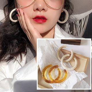 Acetate Open Hoop Earring