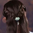 Flower Hair Tie Green - One Size