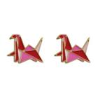 Origami-style Crane Ear Stud