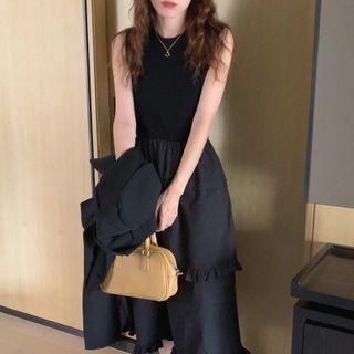 Two-tone Tank Dress Tank Dress - One Size