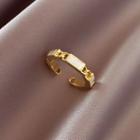 Glaze Alloy Open Ring Ring - Gold - One Size