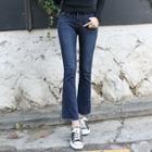 Fleece-lined Boot-cut Jeans