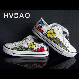 Flower World Canvas Sneakers