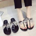 Bow Accent Flip Flops