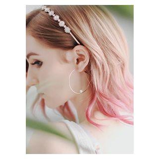 Faux-pearl Hoop Earrings (2 Designs)