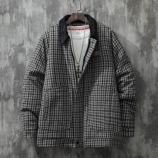 Gingham Zip-up Jacket