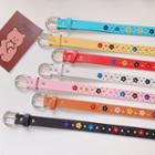 Floral Print Faux Leather Belt