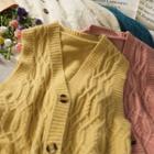 Slim-fit Button-down Knit Vest In 5 Colors
