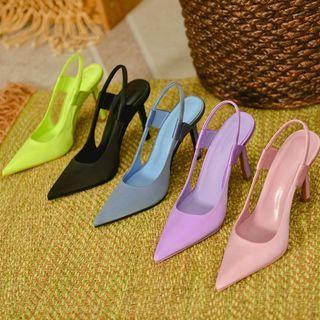 Stiletto-heel Slingback Sandals