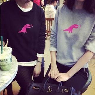 Dinosaur Print Pullover