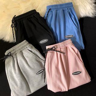 Plain Oversized Wide Leg Sweatshorts