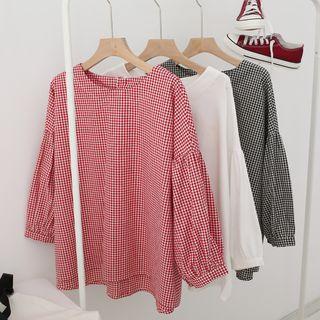 Loose Fit Long-sleeve Blouse