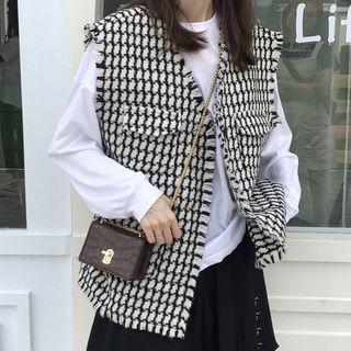 Patterned Vest / Long-sleeve T-shirt