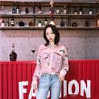 See-through Long-sleeve Shirt Pink - One Size