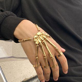 Skeleton Hand Ring Bracelet