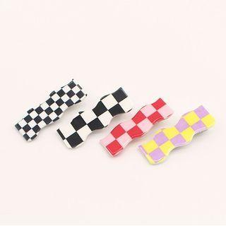 Checkerboard Pattern Hair Clip