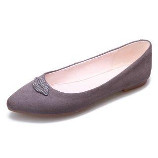 Rhinestone Lips Flats