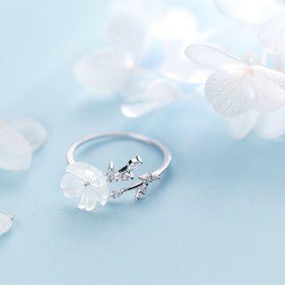 925 Silver Flower Ring
