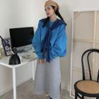 Plain Sweatshirt / Knit Shawl