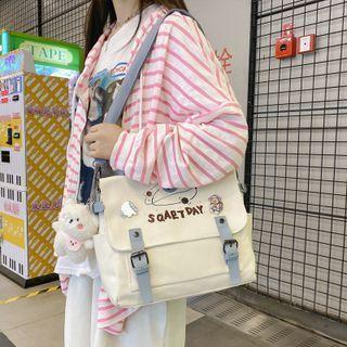 Planet Print Messenger Bag