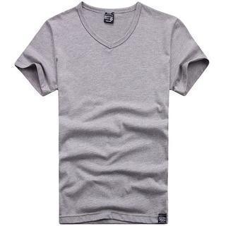 Plain V-neck T-shirt