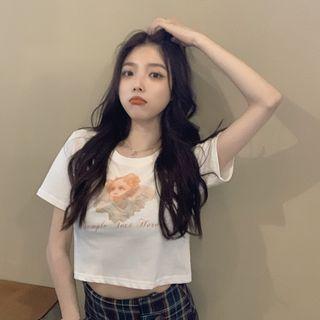 Printed Angel Top